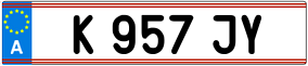 Trailer License Plate